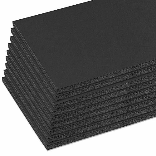 Pack of 10 11x14 Acid Free Foam Boards Black Foam Core 3/16