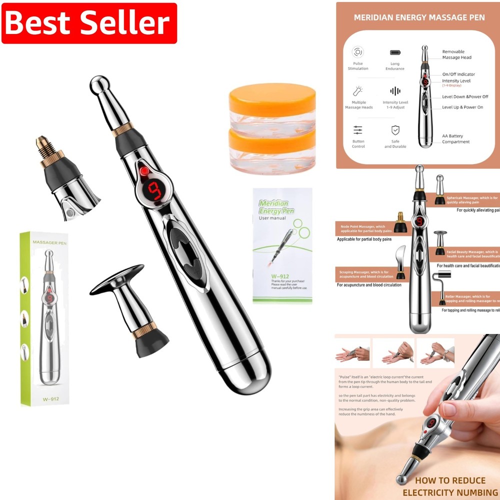 3-in-1 Massage Acupuncture Pen for Electronic Pain Relief and Meridian Energy Therapy