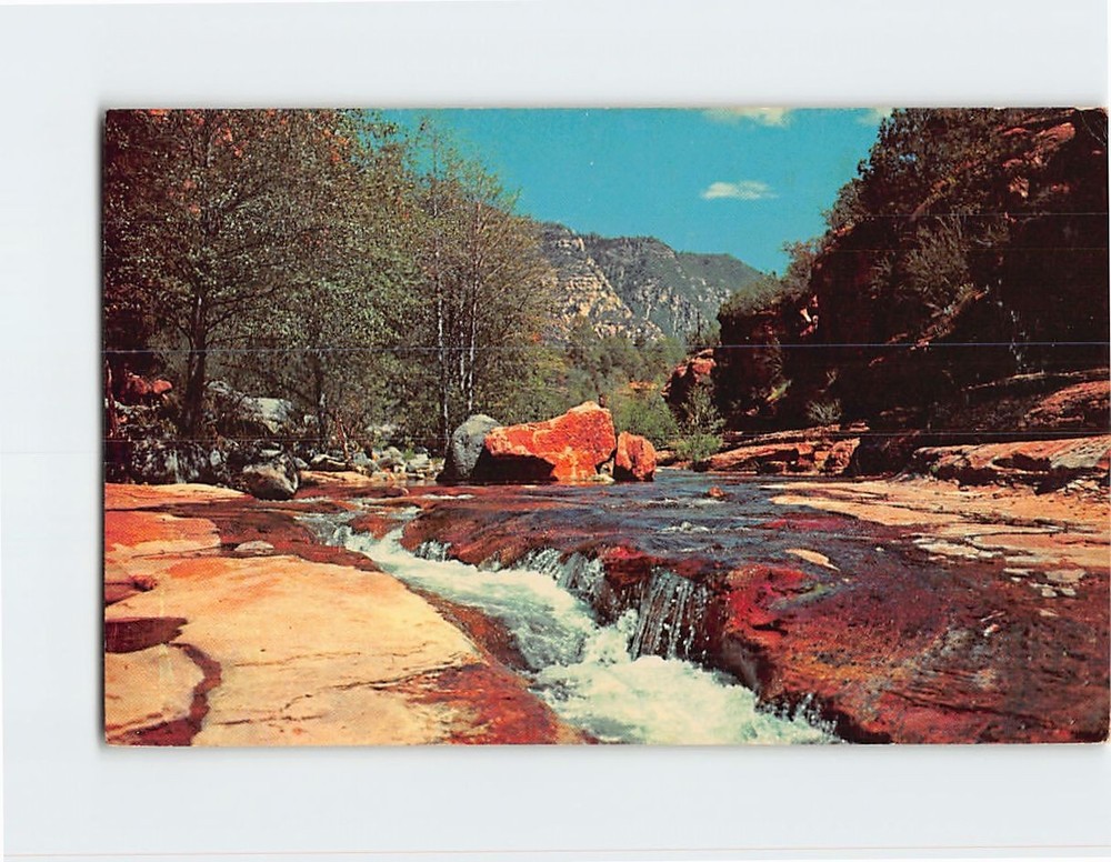 Postcard Slide Rock Oak Creek Canyon Sedona Arizona USA