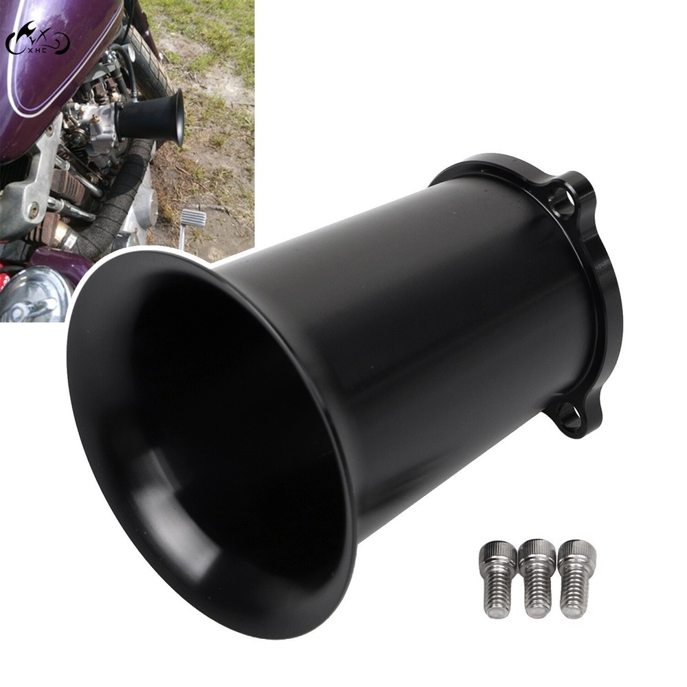 Black Velocity Stack CV Carburetor Air Cleaner For Harley Electra Street Glide