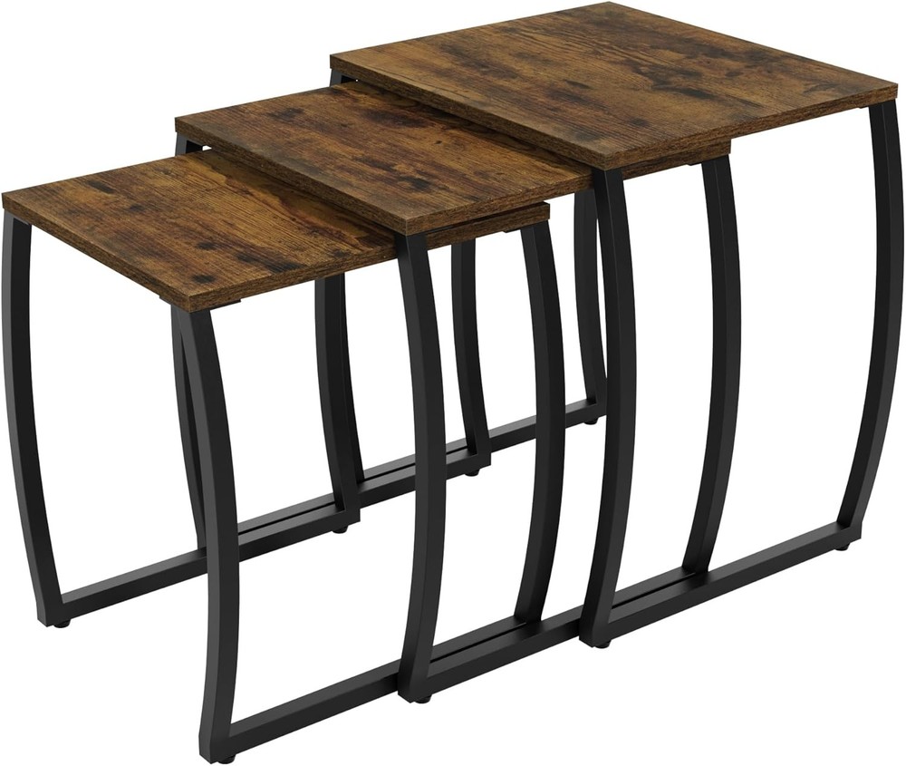 Nesting Tables Vintage Side End Tables Living Room Coffee Snack Table Set of 3