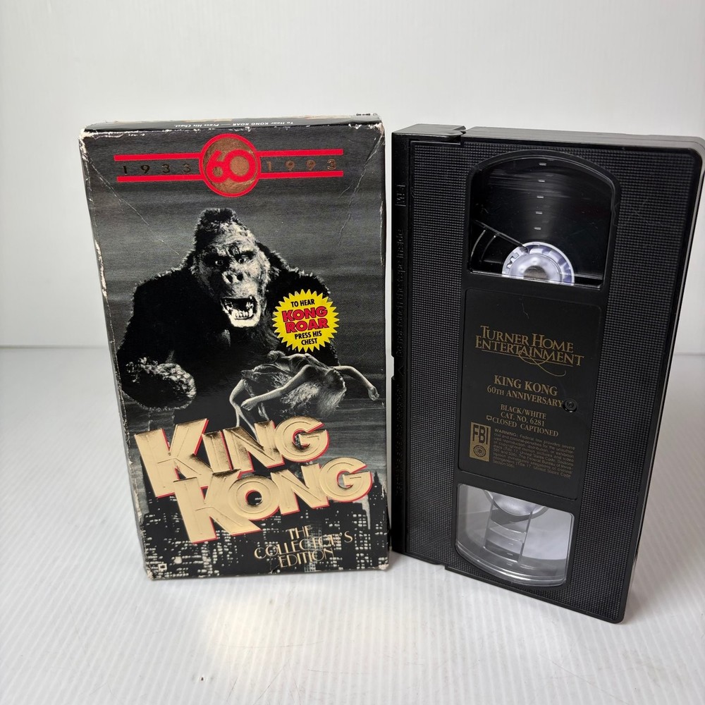 King Kong VHS 1993 Adventure 60th Anniversary Collector's Edition Turner