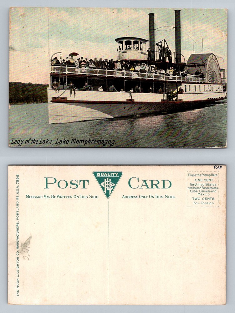Lake Memphremagog, VT-Vermont, Steamer 