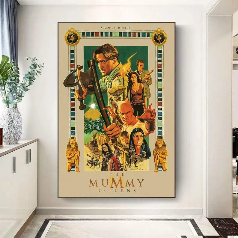 The Mummy Returns Classic Adventure Fantasy Movie Art Poster