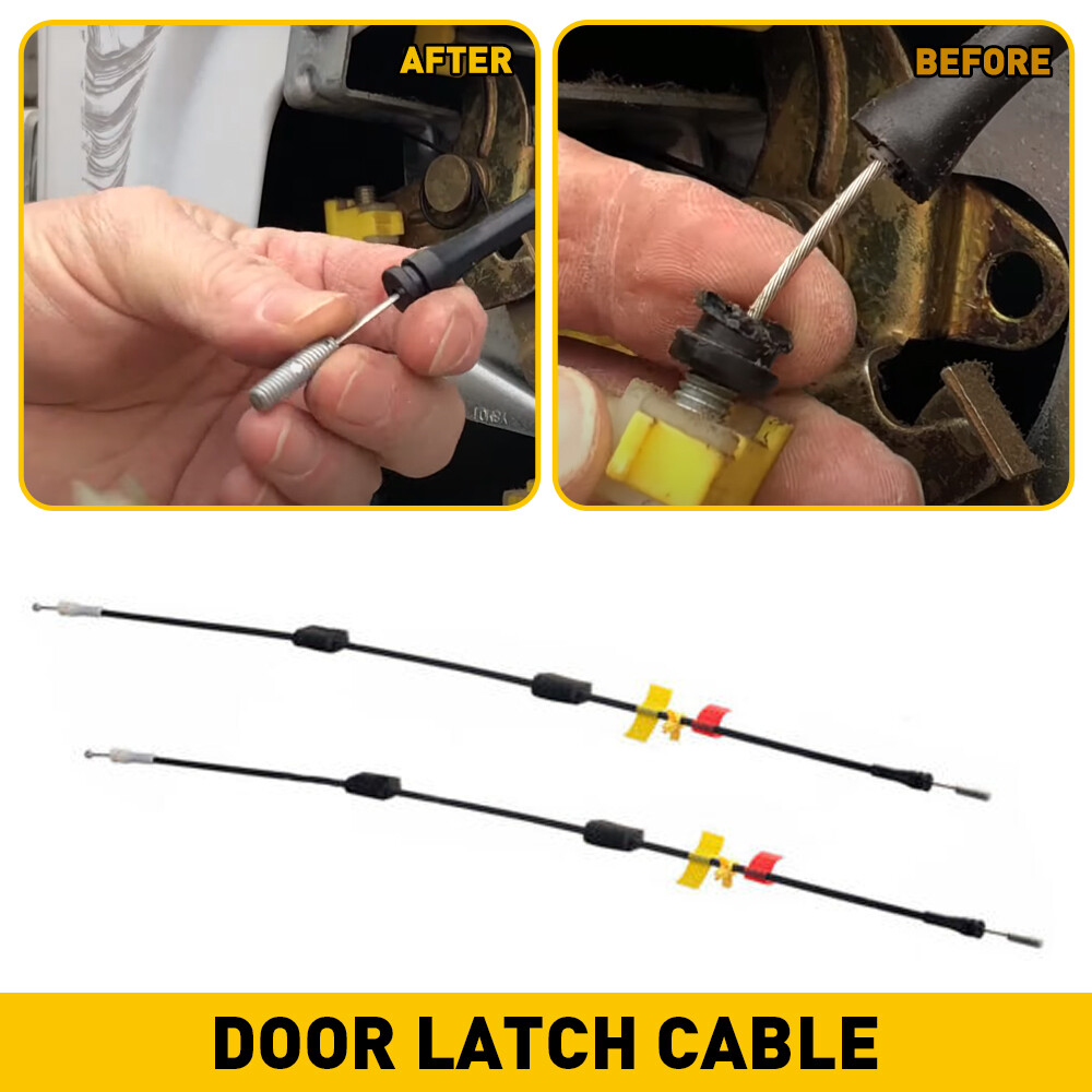 Rear Side Upper&Lower Door Latch Release Cable for 97-04 Ford F-150 Extended Cab