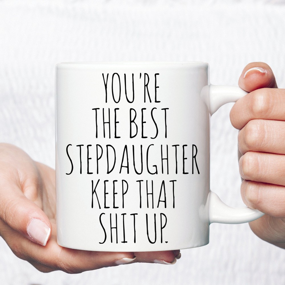 Stepdaughter Gift From Stepmom Xmas Gift Mug From Stepfather Best Stepdaughter