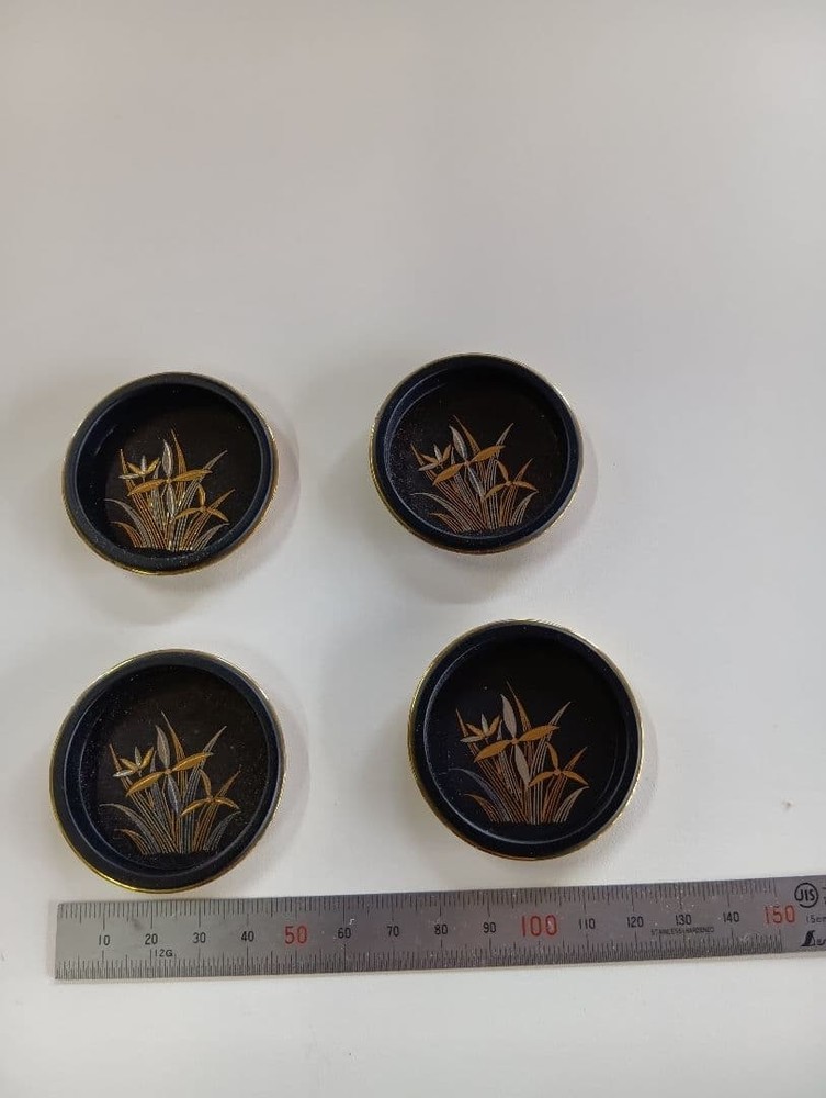 Fusuma Pull Set of 4 Shikunji Orchid Medium Size Japanese Interior Door Handles