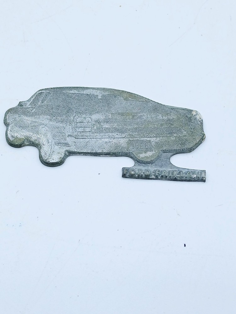Vintage Ford Fairlane Metal Printing Plate 2.5 Inch Newspaper Printers Block  
