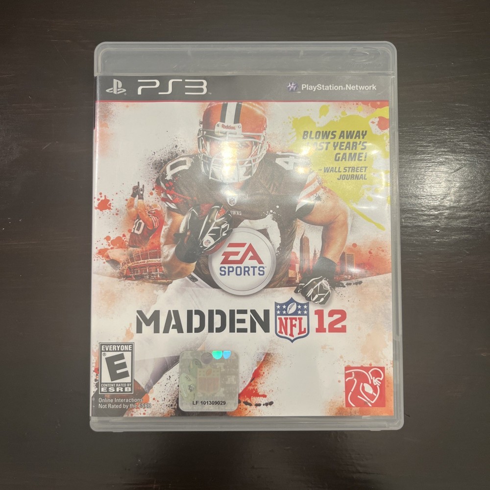 Madden NFL 12 PS3 (Sony PlayStation 3, 2011) TESTED CIB Complete