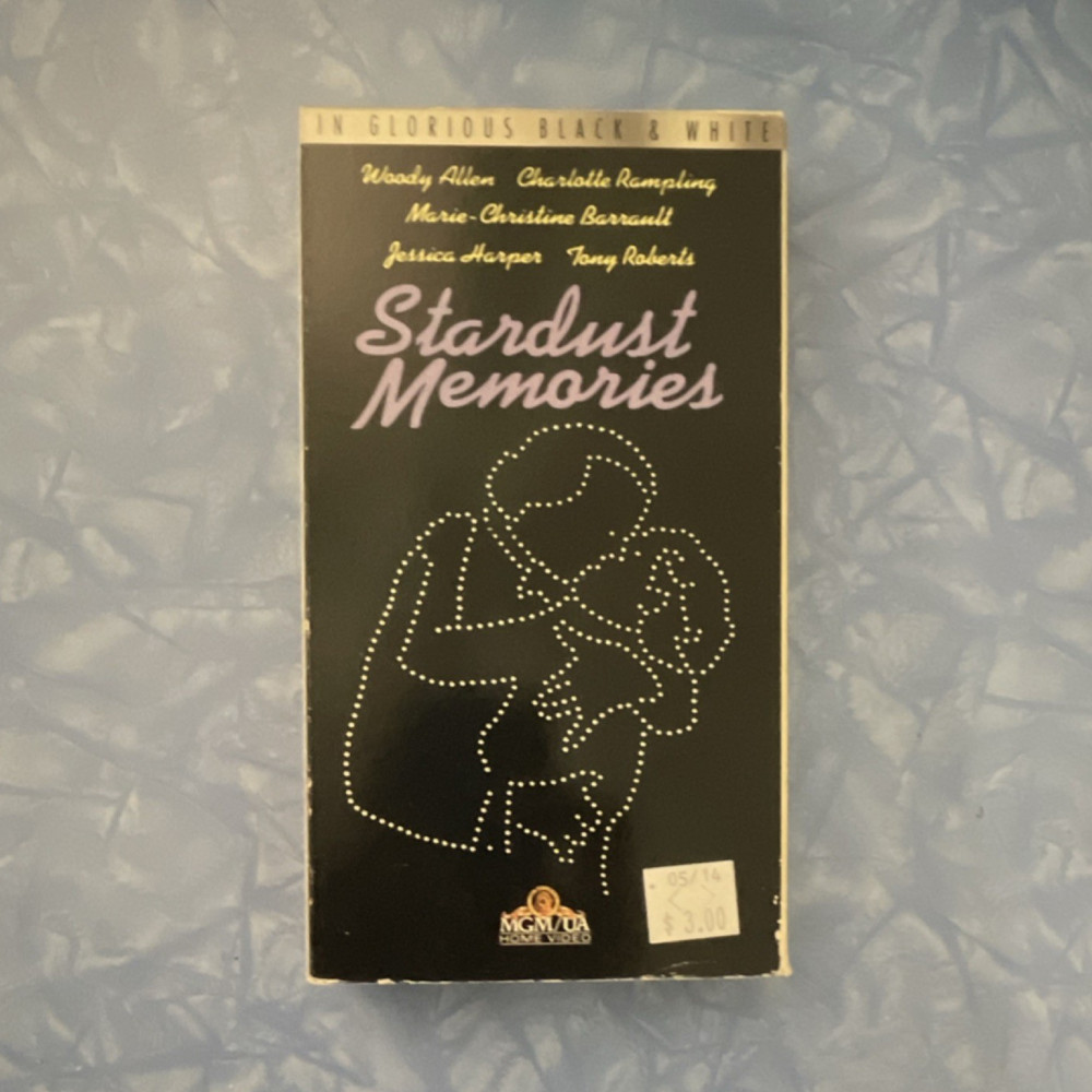 MGM/UA Home Video Stardust Memories VHS Tape Comedy PG Woody Allen 1980 NTSC