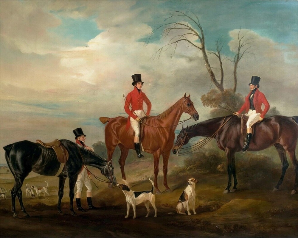 Fox Hunt English Top Hats Print 11x14 Museum 100% Cotton Giclee Paper A53