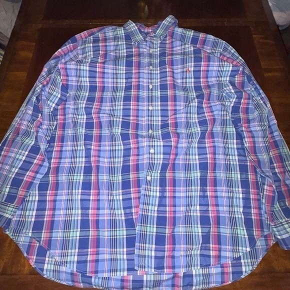 Ralph Lauren Plaid Button Up Shirt 3XLT Classic Fit