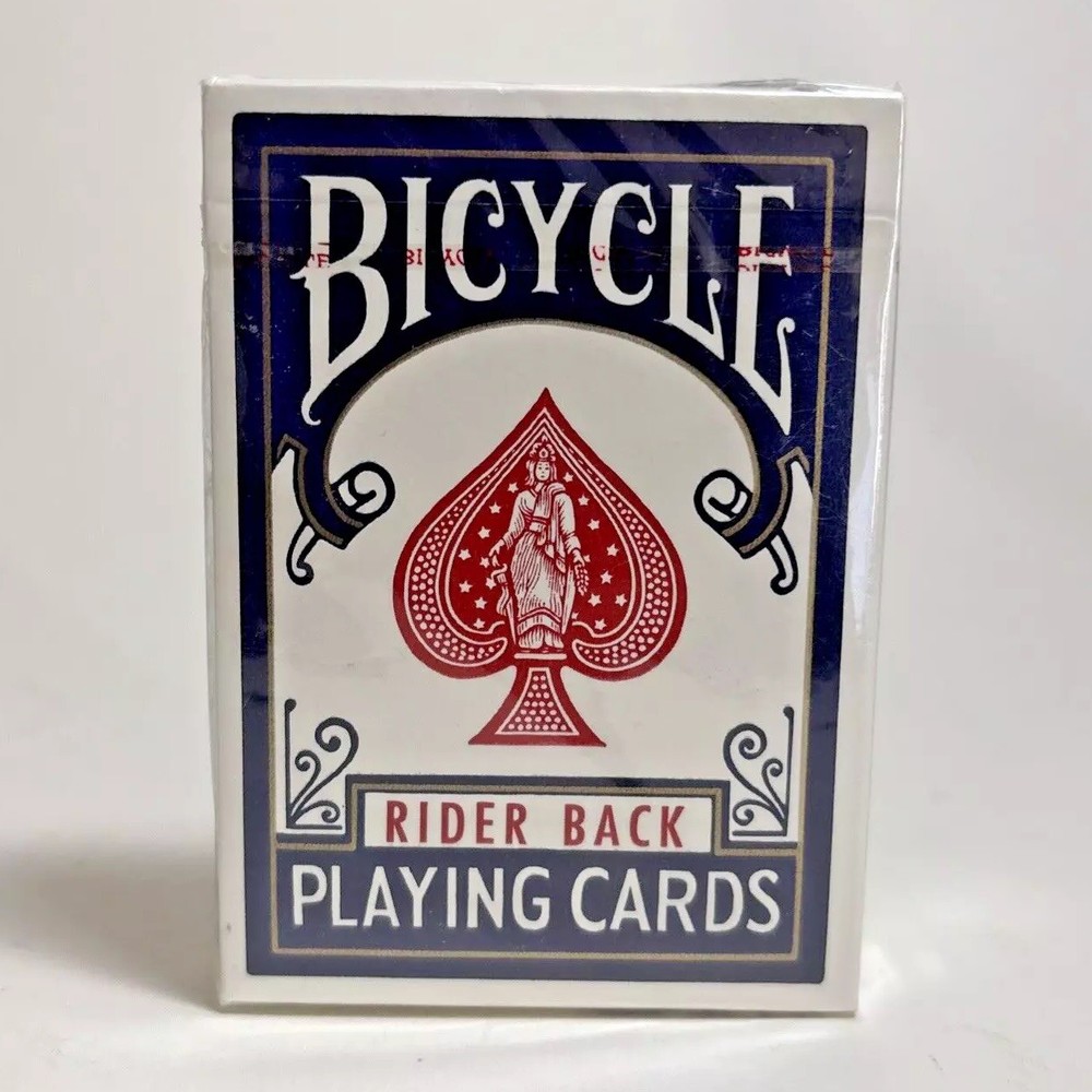 Bicycle Rider Back Poker Card Deck Blue Playing 808 Ohio New Sealed Made In USA