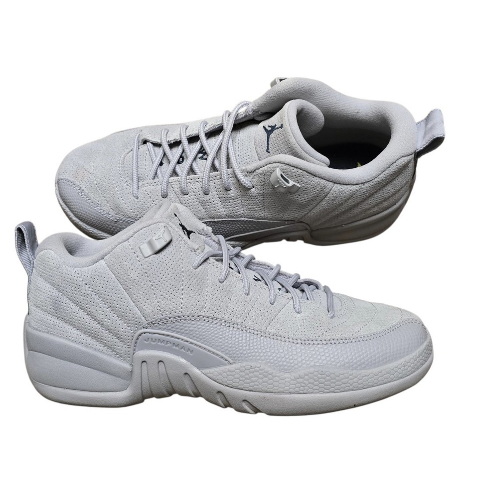 Air Jordan 12 Low Retro 'Wolf Grey' Sneakers Sz 5