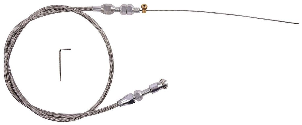 JEGS 157020 48 in. Universal EFI Throttle Cable [Stainless Steel]
