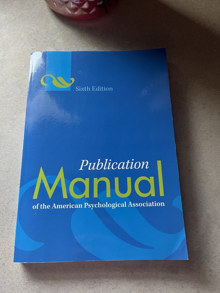 Publication Manual of the American Psychological Association