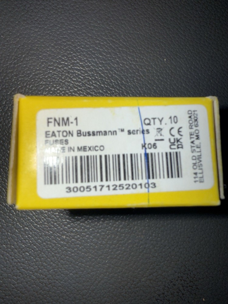 Bussmann FNM- 1 FUSETRON Time Delay Fuses Box Of 10 Price To Sell