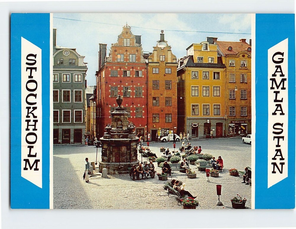 Postcard Stortorget Square Gamla Stan Stockholm Sweden