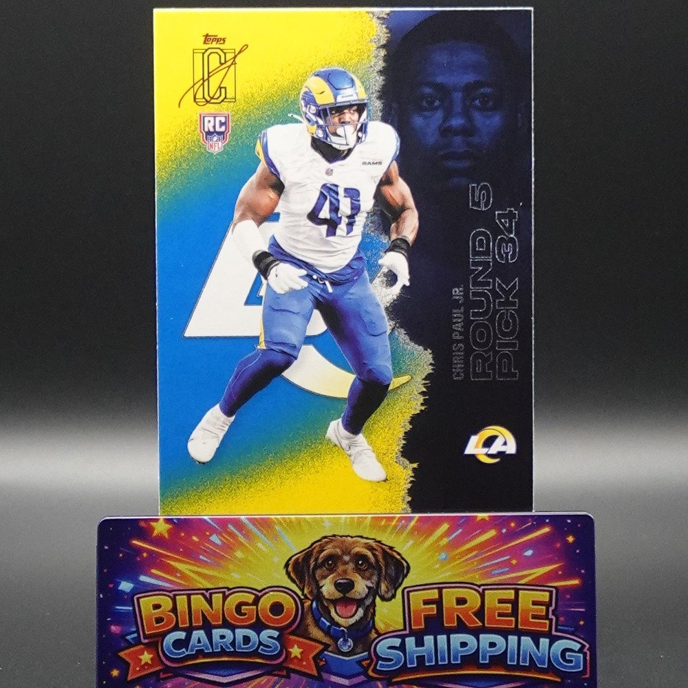 2025 Topps Signature Class - Chris Paul Jr., #233, Blue Yellow, RC