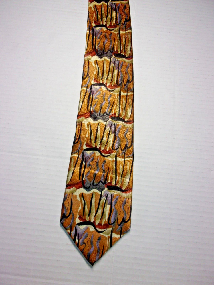 Jerry Garcia Collection Fifty-Two Scaly Monster & Blue Man 100% silk necktie