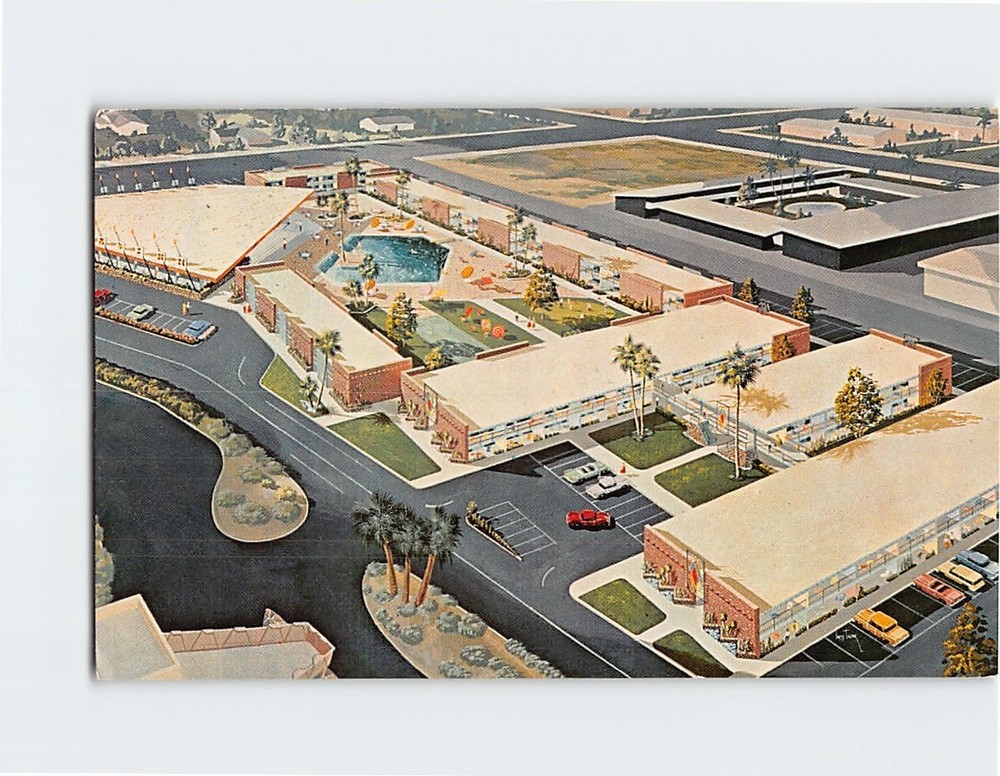 Postcard Aerial View Ramada Inn Scottsdale Arizona USA