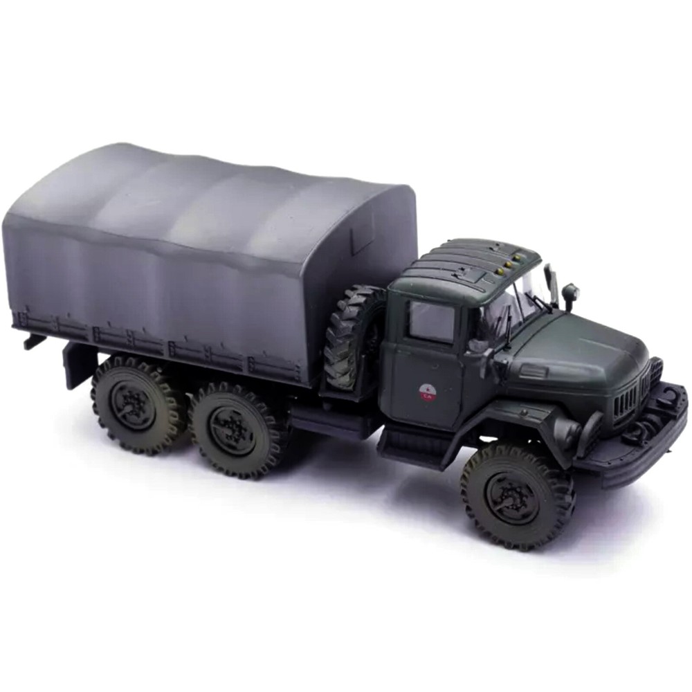 10cm Diecast Alloy 1/72 Scale Soviet ZIL-131 Military Truck Model Display