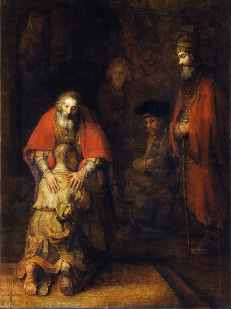 Decoration Poster.Return of the prodigal son.Rembrandt painting.Wall Decor.11304