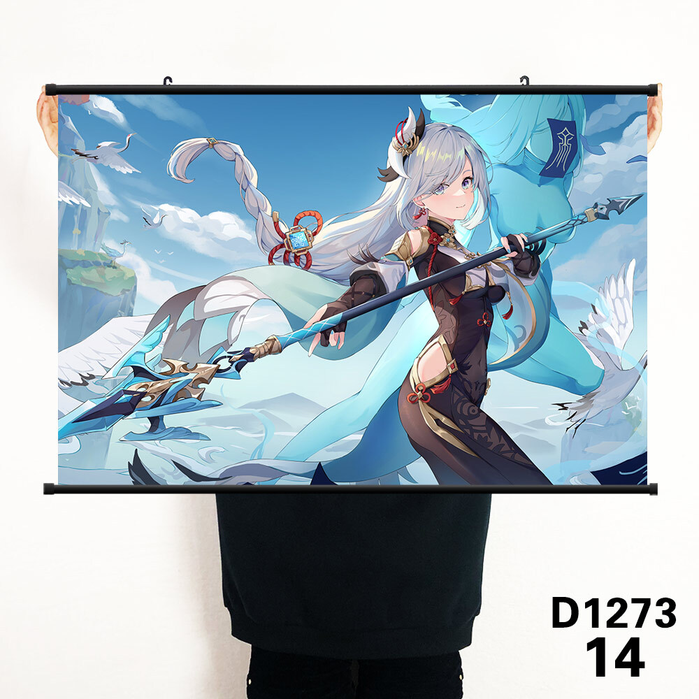 gamecharacter Anime Wall Scroll Waterproof Art Poster Otaku Gifts 60*40CM #23