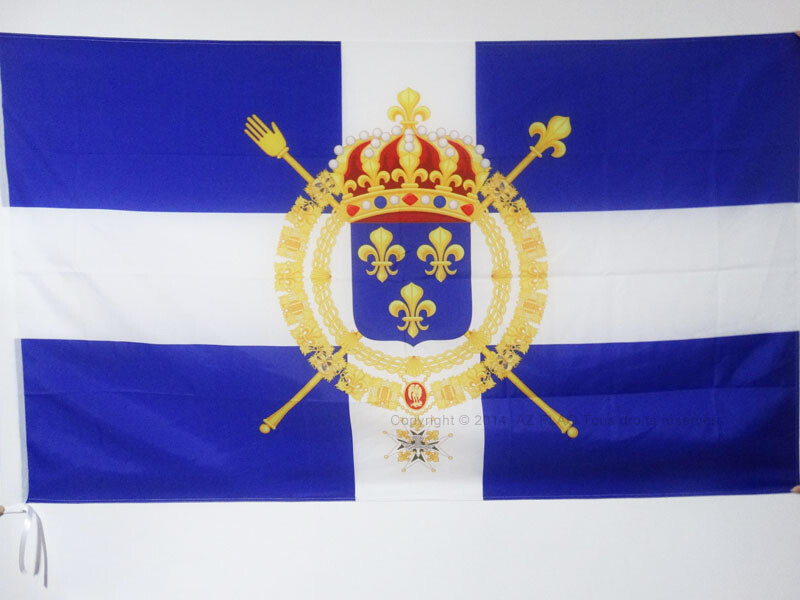 18th Century French Naval Civil Flag 2x3 ft with Pole Sleeve - Kingdom of France