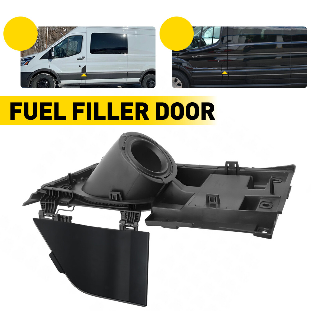 Fuel Filler Door Housing + Gas Cover For Ford Transit Van 150 250 350 15-23 AX0
