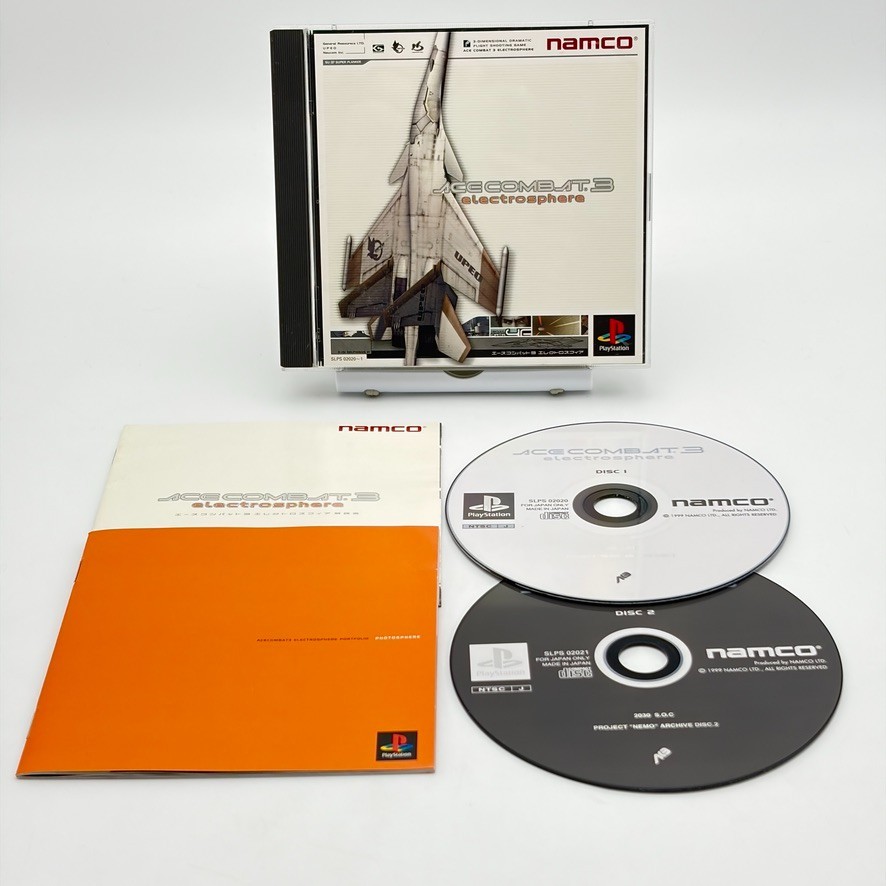 ACE COMBAT 3 Electrosphere PS1 Sony Playstation 1 Japanese Version NTSC-J LC-038-image