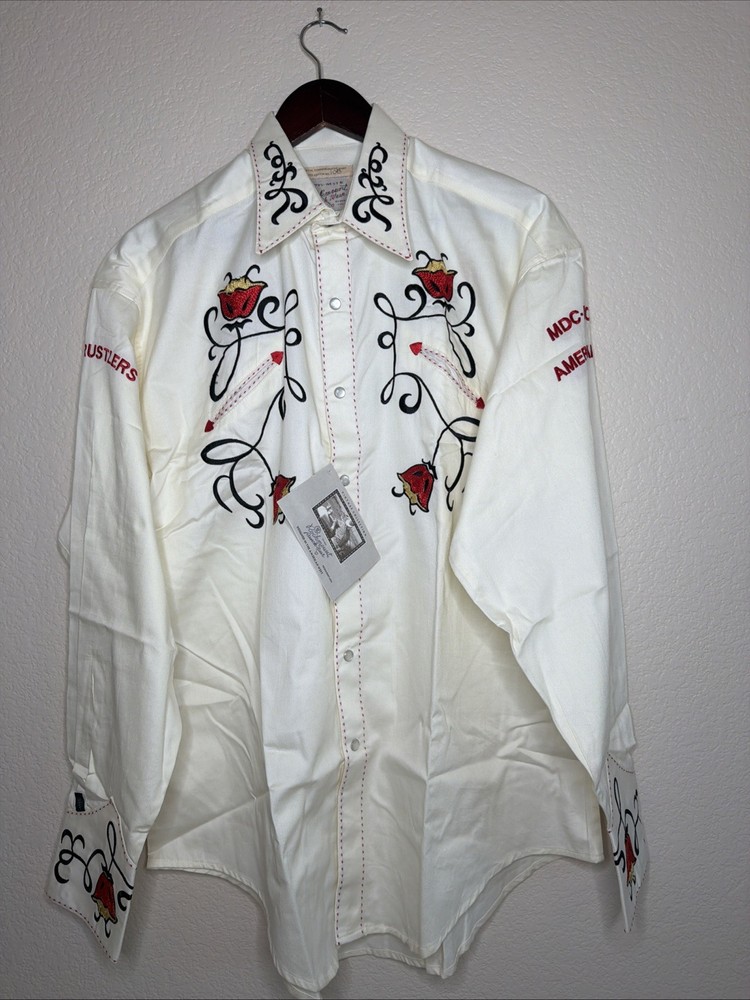 Rockmount Ranch Wear Western Shirt Limited Edition #108 Embroidered Snap Size L