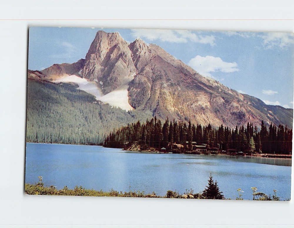 Postcard Emerald Lake & Mt. Burgess Yoho National Park Canadian Rockies Canada