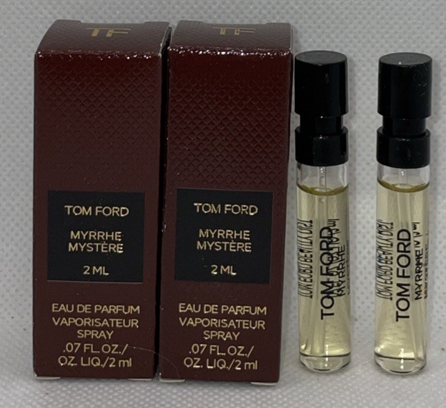 2 X Tom Ford Myrrhe Mystere Eau de Parfum EDP Sample Spray 2ml New in Box TF7