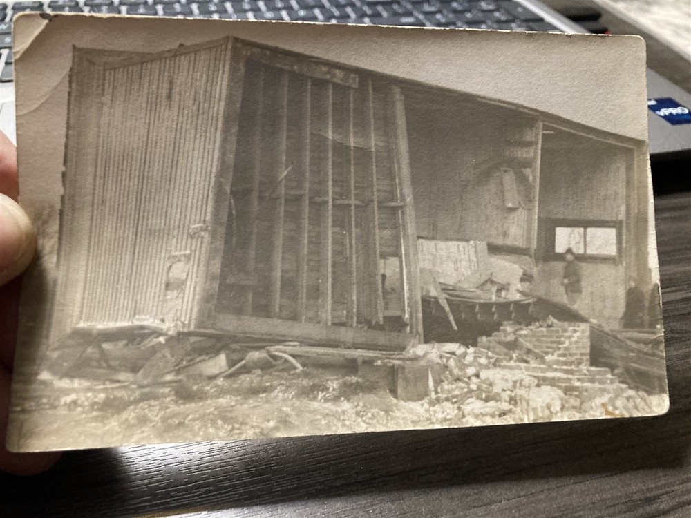 Owosso, Mich. 01-11-1911 Cyclone RPPC Real Photo Post Card MICHIGAN MI