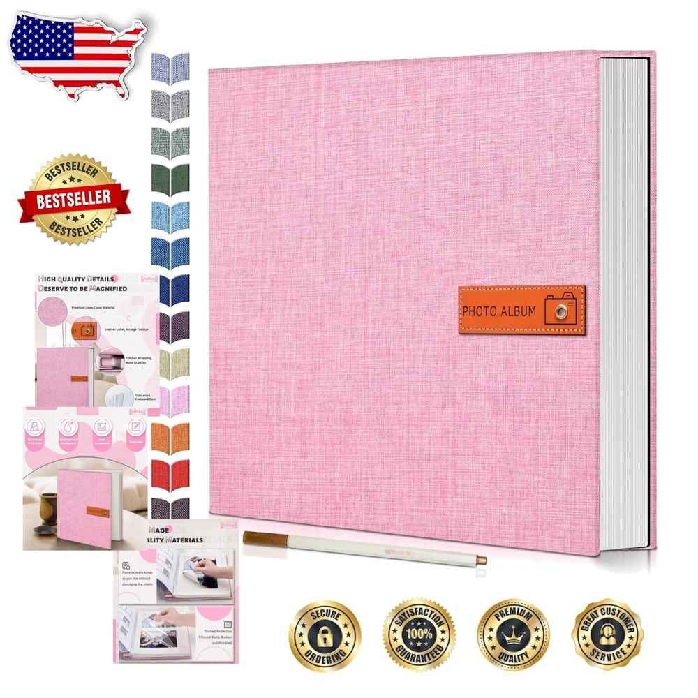 High-Quality DIY Photo Book with Acid-Free Pages - Perfect for Special Memories-image