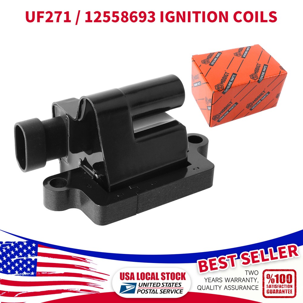 High Performance Square Ignition Coils UF271 for Chevy GMC 4.8L 5.3L 6.0L 8.1L V8 Engines
