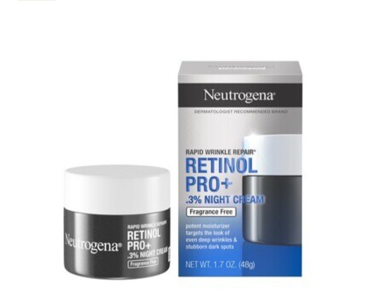 Neutrogena Rapid Wrinkle Repair Night Cream with 0.3 Retinol 1.7 oz