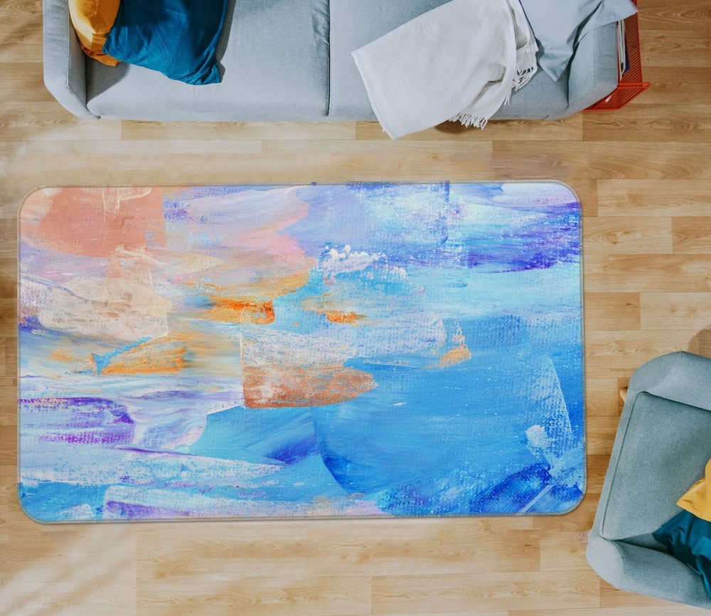 3D Blue Painting ZHUC1040 Game Non Slip Carpet Mat Photo Carpet Amy