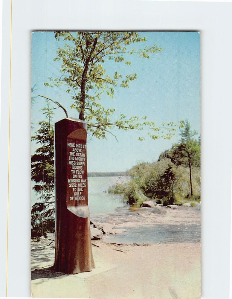 Postcard Headwaters of the Mississippi River Itasca State Park Minnesota USA