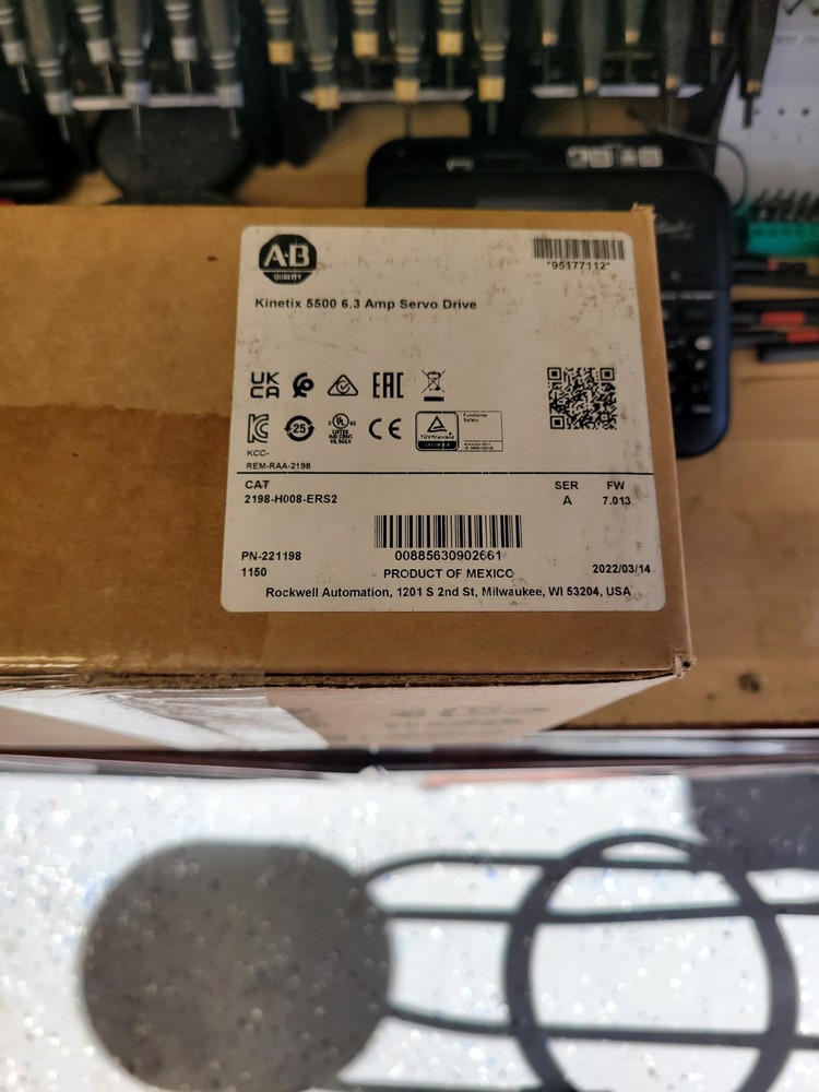 Sealed Allen Bradley 2198-H008-ERS2 /A Kinetix 5500 6.3A Servo Drive