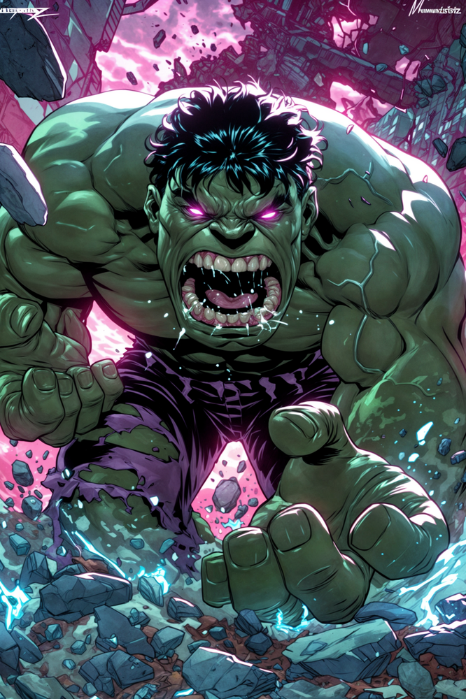 THE INCREDIBLE HULK III Fine Art Print 13x19 Limited to 1 of 30 Marvel Comics