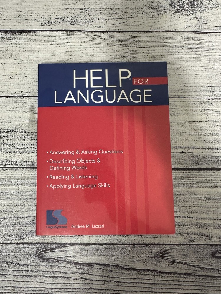 HELP FOR LANGUAGE By Andrea M. Lazzari - Softcover - CD Included