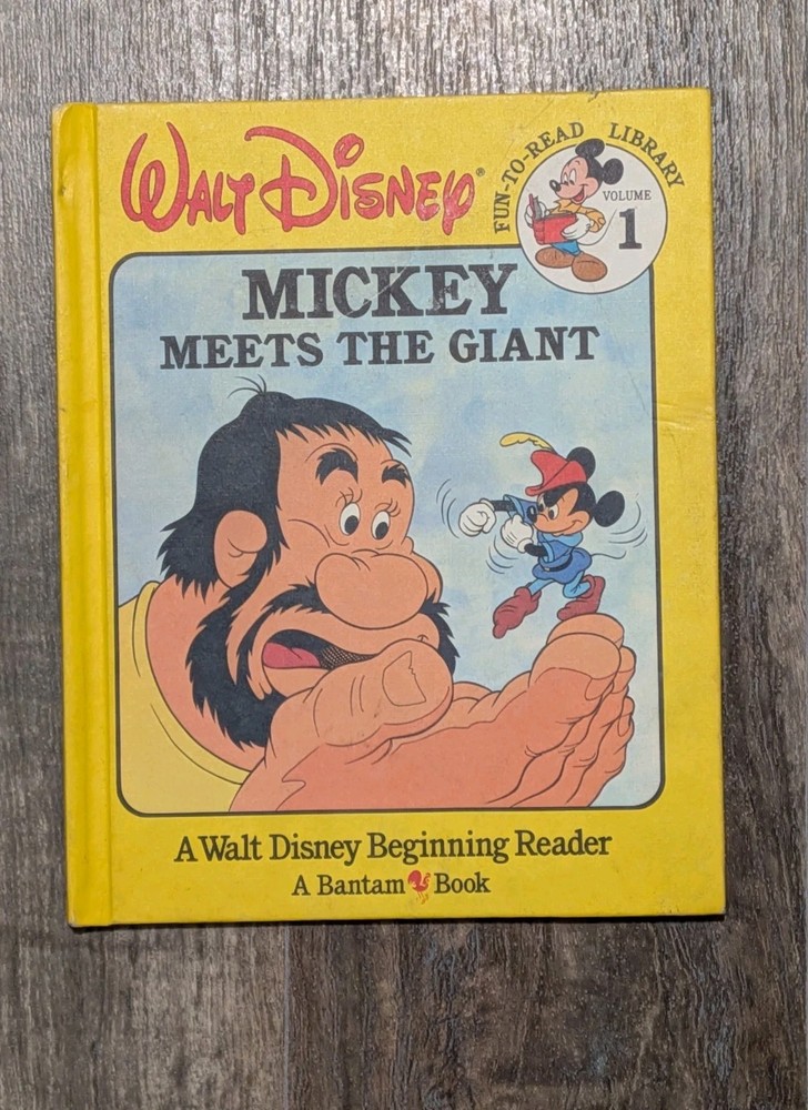 Disney Mickey Meets the Giant Walt Disney Fun-to-Read Library Volume 1 Book 1986