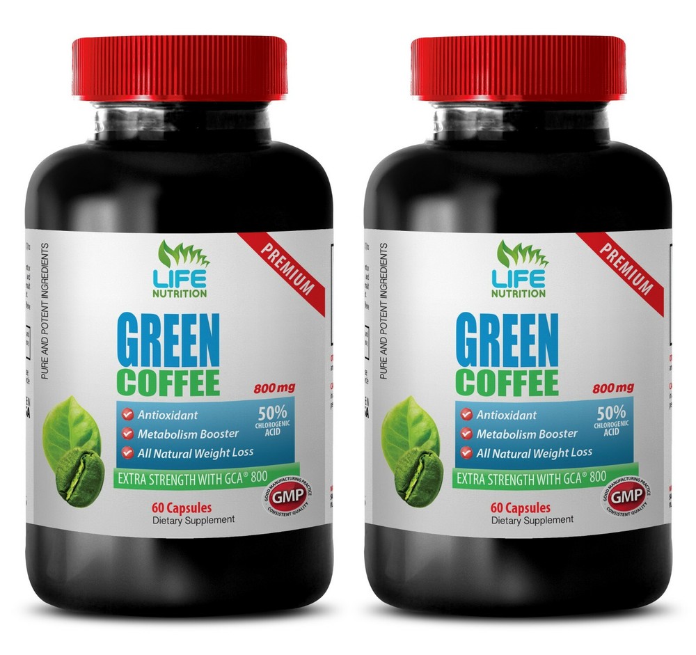 Coffee Green - Green Coffee Extract GCA 800mg - Rapid Weight Loss Pills 2B