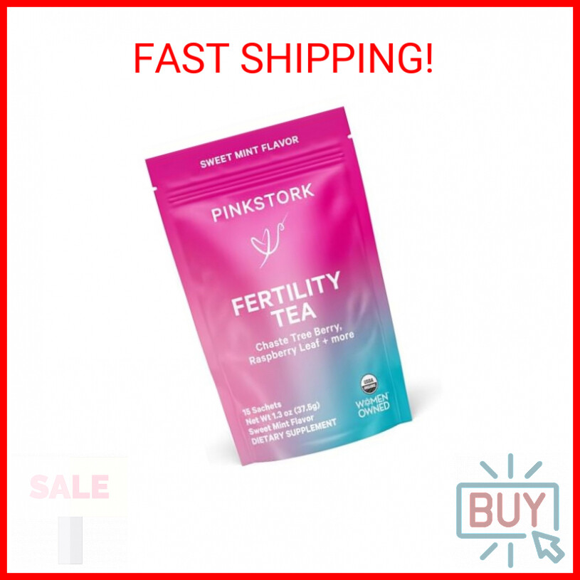 Pink Stork Organic Fertility Tea - Supports Conception for Her & Hormone Balance