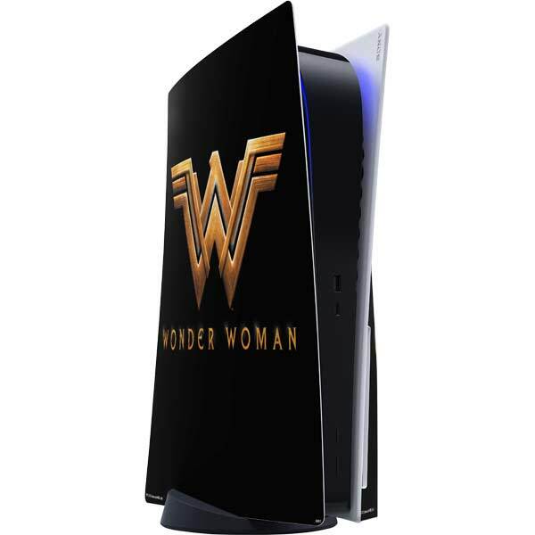 DC Comics Wonder Woman PS5 Console Skin - Wonder Woman Gold Logo