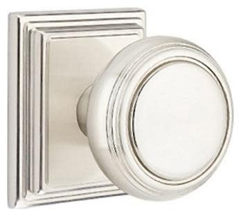 Emtek 8561NW Norwich Non-Turning Two-Sided Dummy Door Knob Set - Nickel