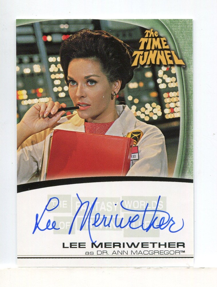 Fantasy Worlds of Irwin Allen The Time Tunnel Lee Meriwether Autograph Card A3