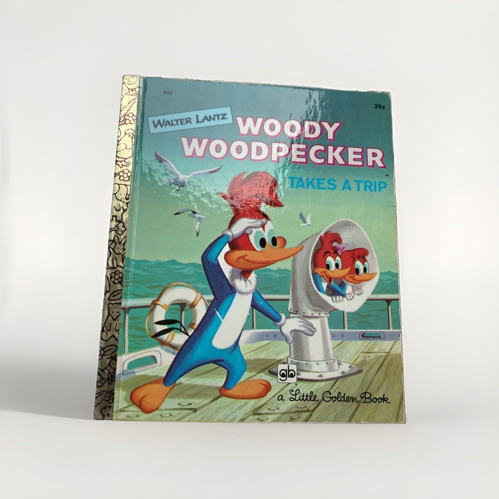 Woody Woodpecker Takes A Trip 1978 Vtg Little Golden Book